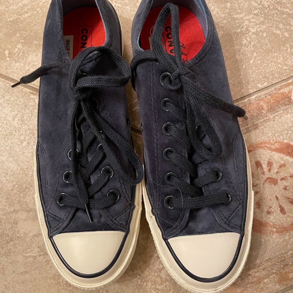 Blue Velvet Converse Chuck Taylors